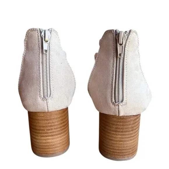 Joie Felina Braided Strap Square Toe Sandals w Block Heels, Zip Closures sz 9.5 - Picture 7 of 13